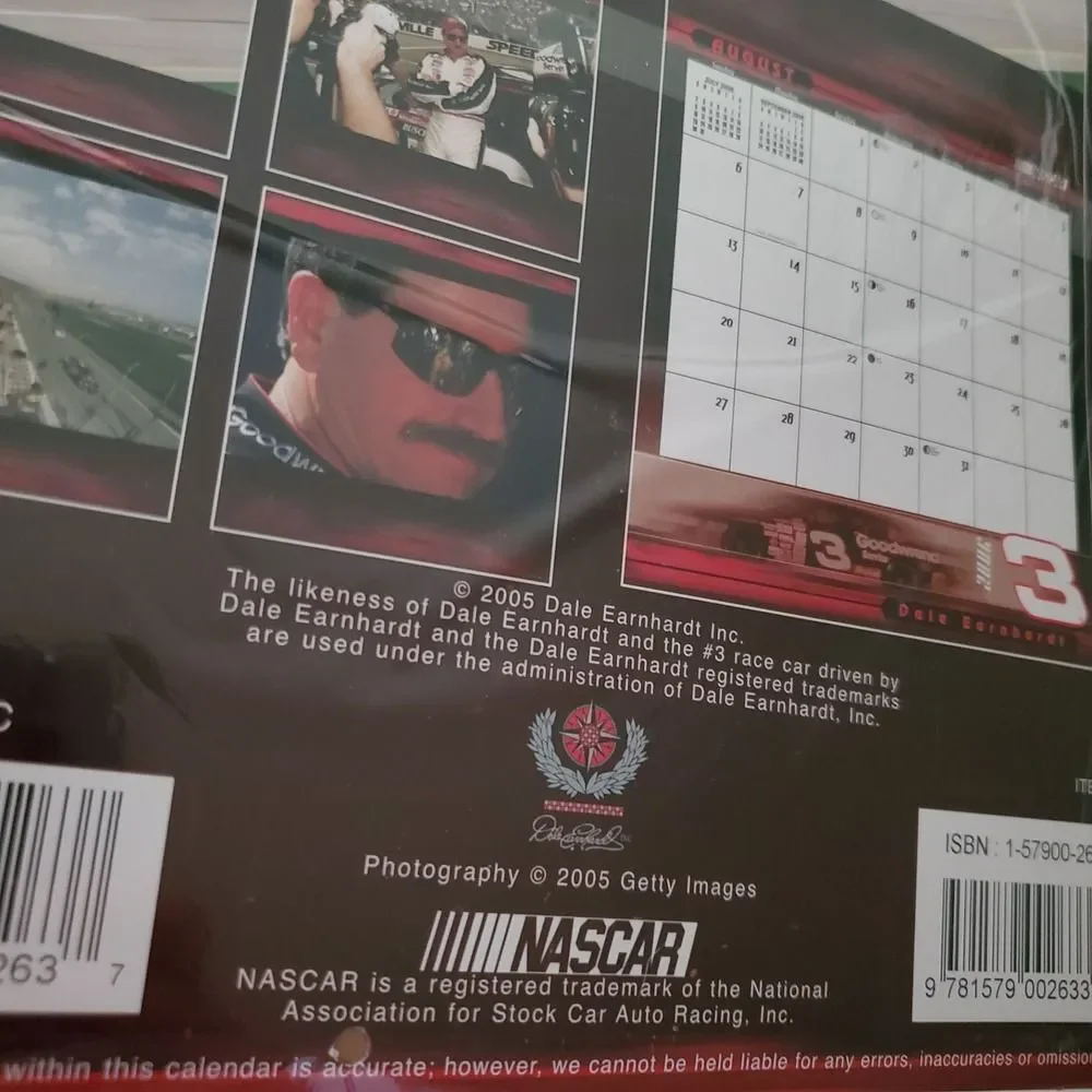 Dale Earnhardt Nascar Racing 2006 Calendar vintage‎ sealed